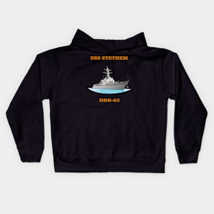 Stethem DDG-63 Destroyer Ship Kids Hoodie